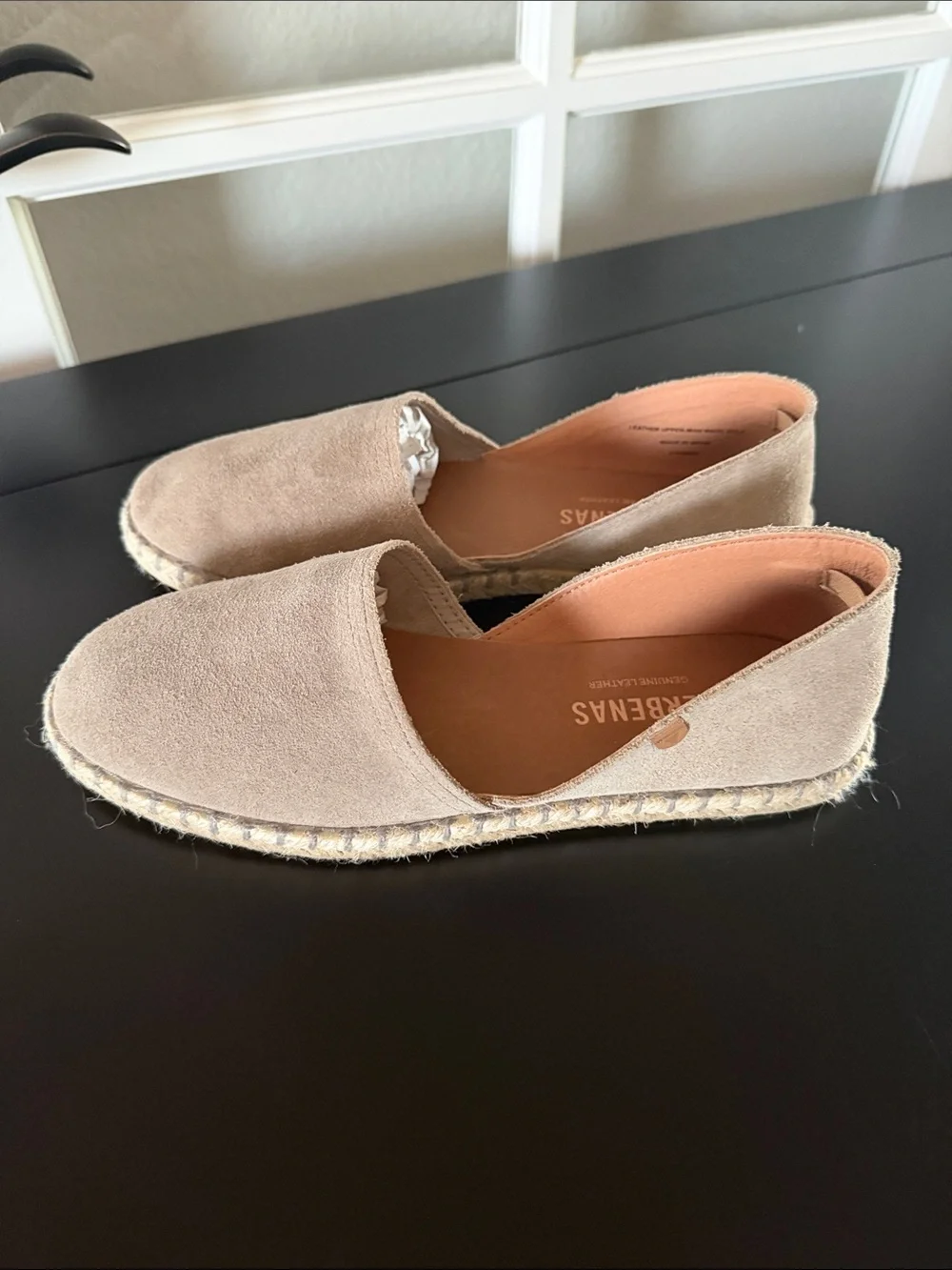 Verbenas Espadrilles Carmen Serraje Stone Sz. 39 NWOT